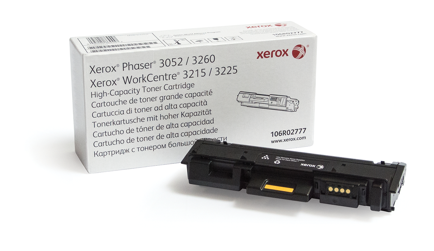 Xerox WorkCentre 3215 - Alta capacidade - preto - original - cartucho de toner - para Phaser 3260, WorkCentre 3215, 3225