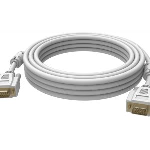 3 m VGA cable - gold plated connectors - ferrite cores both ends - VGA (m) to VGA (m) - outer diameter 8.0 mm - 28 awg…
