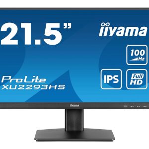 iiyama ProLite XU2293HS-B6 - Monitor LED - 21.5" - 1920 x 1080 Full HD (1080p) @ 100 Hz - IPS - 300 cd/m² - 1000:1 - 1…