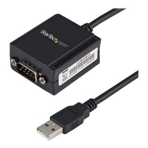 Startech USB to Serial Adapter - 1 port - USB Powered - FTDI USB UART Chip - DB9 (9-pin) - USB to RS232 Adapter…