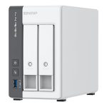 QNAP TS-216G - Servidor NAS - 2 baias - SATA 6Gb/s - RAID (expansão de disco rígido) JBOD, 0, 1 - RAM 4 GB - 2.5…