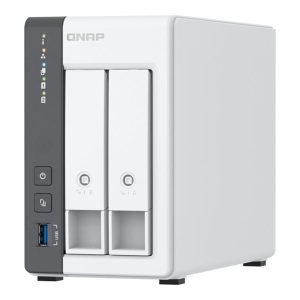 QNAP TS-216G - Servidor NAS - 2 baias - SATA 6Gb/s - RAID (expansão de disco rígido) JBOD, 0, 1 - RAM 4 GB - 2.5…