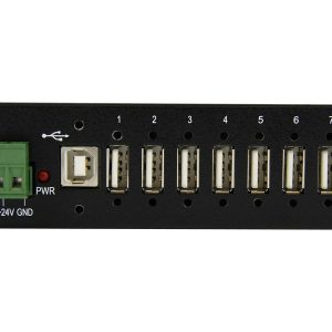 Startech USB 2.0 Hub - 7 Port - Mountable Rugged Industrial - Self Powered USB Hub - Hub - 7 x USB 2.0 - montável em…
