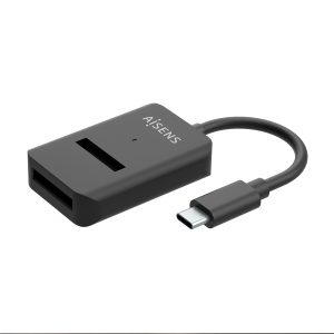 Dock USB Tipo-C para SSD M2 SATA/NVMe Aisens ASUC-M2D011-BK/ Negro