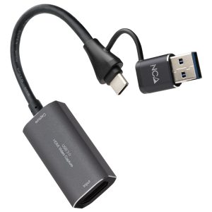 Capturadora de Video Externa Nanocable 10.15.0001/ USB Tipo-C - USB 3.0