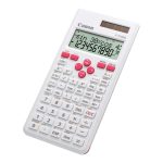 Canon F-715SG - Calculadora científica - 10 dígitos + 2 exponentes - Painel solar, bateria - branco com magenta