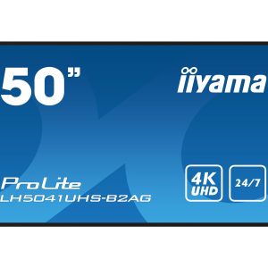 iiyama ProLite LH5041UHS-B2AG - 50" Classe Diagonal ecrã LCD com luz de fundo LED - sinalização digital - com leitor…