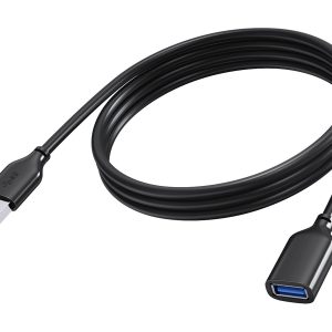 Vision - Cabo de extensão USB - USB Tipo A (F) para USB Tipo A (M) - USB 3.0 - 2 m - preto