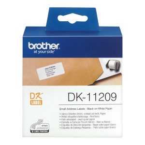 Brother DK-11209 - Preto em branco - 800 etiquetas de endereços