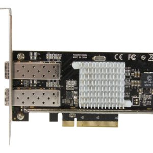 Startech 10G Network Card - 2x 10G Open SFP+ Multimode LC Fiber Connector - Intel 82599 Chip - Gigabit Ethernet Card…