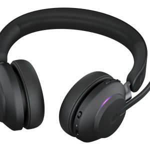 Jabra Evolve2 65 MS Stereo - Auscultadores - no ouvido - bluetooth - sem fios - USB-A - isolamento de ruído - preto -…