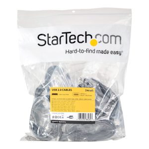 StarTech USB to USB C Cable - 2 m USB 2.0 Type C Cable 10 Pack - Cabo USB - USB (M) para USB-C (M) - USB 2.0 - 2 m -…