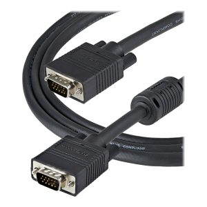 StarTech 1m Coax High Resolution Monitor VGA Cable HD15 M/M - Cabo VGA - HD-15 (VGA) (M) para HD-15 (VGA) (M) - 1 m -…