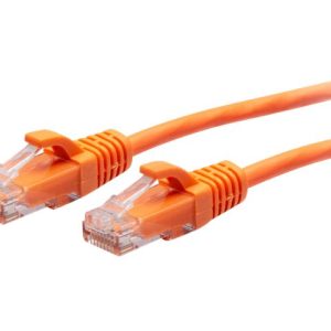 C2G 1ft (0.3m) Cat6a Snagless Unshielded (UTP) Slim Ethernet Network Patch Cable - Orange - Cabo patch - RJ-45 (M) para…
