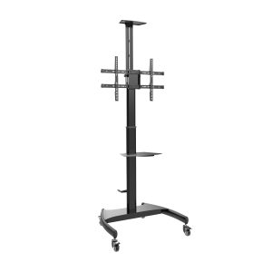 Soporte de Suelo Inclinable/ Giratorio con Ruedas y Manivela Aisens FT70TE-169 para TV 37-70"/ hasta 50kg