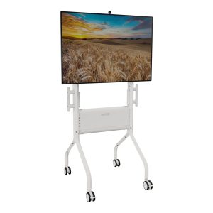 Chief Voyager Height Adjustable AV TV Cart - For LCD Displays 50-70" - White - Carrinho