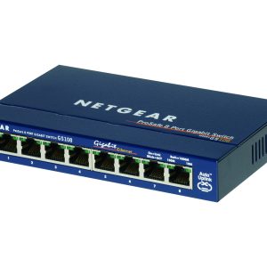 NETGEAR GS108 - Interruptor - 8 x 10/100/1000 - desktop