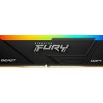 Memória RAM Kingston FURY Beast RGB 8GB/ DDR4/ 3600MHz/ 1.35V/ CL17/ DIMM