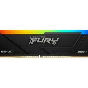 Kingston FURY Beast RGB - DDR4 - kit - 32 GB: 2 x 16 GB - DIMM 288-pin - 3200 MT/s - CL16 - 1.2 V - unbuffered - sem…