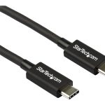 StarTech.com 2.6ft (80cm) Thunderbolt 3 Cable, 40Gbps, 100W PD, 4K/5K Video, Thunderbolt-Certified, Compatible w/…