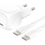 Belkin BoostCharge - Adaptador de alimentação - compacto - 20 watt - Fast Charge, PD 3.1/PPS (USB-C) - no cabo: USB-C -…