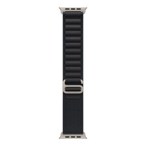 Apple - Laço para relógio inteligente - 49 mm, acabamento em titânio natural - tamanho Médio - preto