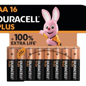 Pack de 16 Pilas AA Duracell Plus Power Boost DPBLR6B16/ 1.5V/ Alcalinas