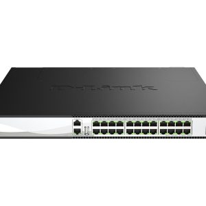 D-Link DXS 3130-28P - Interruptor - L3 - Administrado - 24 x 1/2.5/5/10GBase-T (PoE++) + 4 x 10 Gigabit