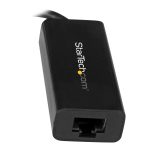 Startech USB C to Gigabit Ethernet Adapter - Black - USB 3.1 to RJ45 LAN Network Adapter - USB Type C to Ethernet…