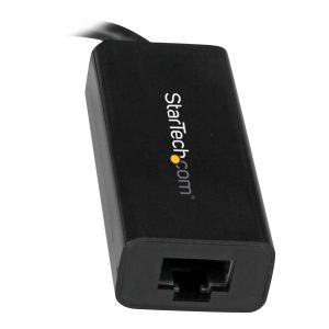 Startech USB C to Gigabit Ethernet Adapter - Black - USB 3.1 to RJ45 LAN Network Adapter - USB Type C to Ethernet…