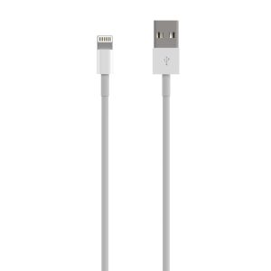 Cable USB 2.0 Lightning Aisens A102-0542/ USB Macho - Lightning Macho/ 50cm/ Blanco