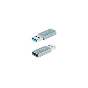Adaptador USB 3.1 Nanocable 10.02.0013/ USB Macho - USB Tipo-C Hembra