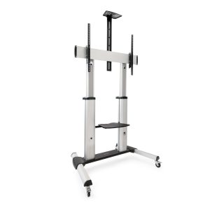 Soporte de Suelo Inclinable/ Ajustable con Ruedas TooQ FS20300M-B para TV de 60-100"/ hasta 100kg