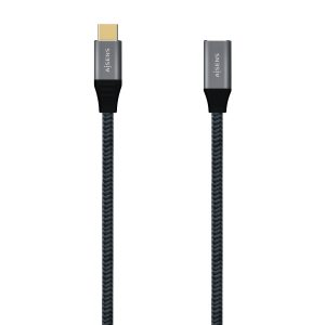 Cable Alargador USB 3.2 Tipo-C Aisens A107-0635 20GBPS 5A 100W/ USB Tipo-C Macho - USB Tipo-C Hembra/ Hasta 100W/…