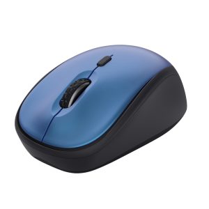 Ratón Mini Inalámbrico Trust Yvi+ Silent/ Hasta 1600 DPI/ Azul