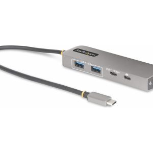 Startech 3-Port USB-C Hub with 2.5 Gigabit Ethernet and 100W Power Delivery Passthrough Laptop Charging, USB-C to 2x…