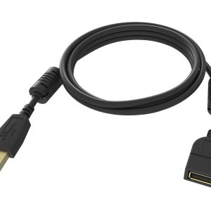 2 m USB 2.0 extension cable - gold plated connectors - ferrite cores both ends - bandwidth 480 mbps - over 65 percent…