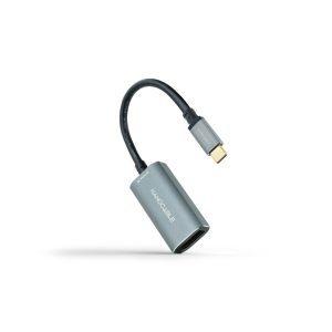 Conversor Nanocable 10.16.4104-G/ USB Tipo-C Macho - DisplayPort Hembra/ 15cm/ Gris