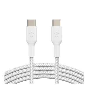 Belkin BoostCharge - Cabo USB - USB-C (M) para USB-C (M) - USB 2.0 - 3 A - 2 m - USB Power Delivery (60W), braided -…
