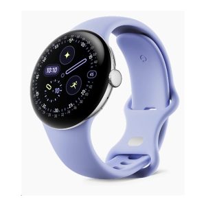 Google Pixel Watch 4 - 41 mm - alumínio prateado polido - relógio inteligente Com banda ativa - fluorelastômero com…