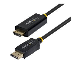 Startech - Cabo adaptador - DisplayPort macho para HDMI macho - 1 m - ativo, suporte 4K60Hz, suporte a HDR