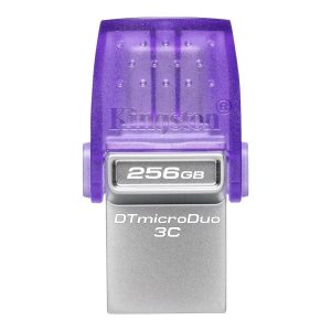 Kingston DataTraveler microDuo 3C - Drive flash USB - 256 GB - USB 3.2 Gen 1 / USB-C