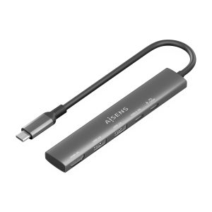 Docking USB Tipo-C Aisens ASUC-5P022-GR/ 1xHDMI 4K/ 2xUSB/ 1xUSB Tipo-C/ 1xUSB Tipo-C PD/ Gris