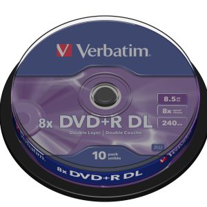 DVD+R Doble Capa Verbatim Advanced AZO 8X/ Tarrina-10uds