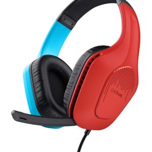Auriculares Gaming con Micrófono Trust Gaming GXT 416S Zirox/ Jack 3.5/ Azules y Rojos