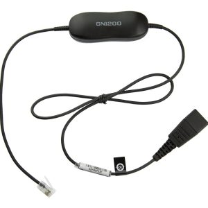 Jabra Smart Cord - Cabo de auricular - preto