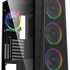 Caja Gaming Semitorre Hiditec MH12 METAL MESH
