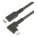 StarTech 1.6ft (50cm) Rugged Right Angle USB-C Cable, USB 3.2 Gen 2 (10 Gbps), USB C to C Data Transfer Cable, 4K 60Hz…