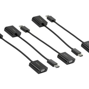 StarTech.com 5-Pack DisplayPort to VGA Adapter, DisplayPort 1.2 HBR2 to VGA Active Adapter, Digital DP to Analog VGA…