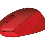 Logitech M330 SILENT PLUS - Rato - 3 botões - sem fios - 2.4 GHz - receptor sem fio USB - vermelho